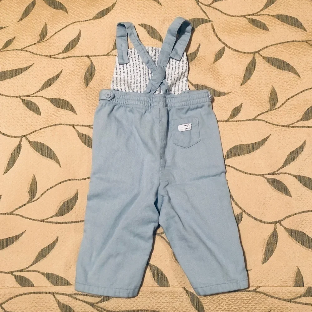 Janie and Jack Light Blue Overalls
